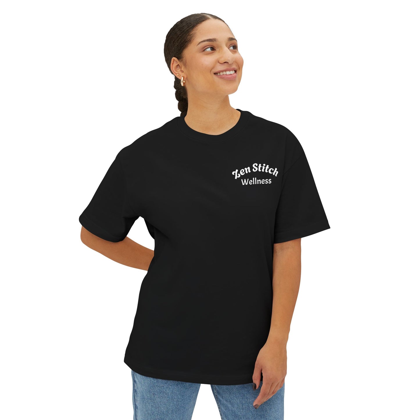 Zen Stitch Wellness Boxy Tee, Unisex