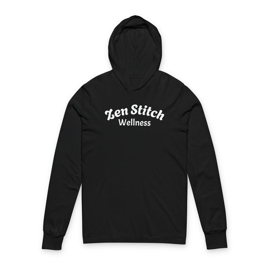 Zen Stitch Wellness Unisex Hooded Long Sleeve Tee