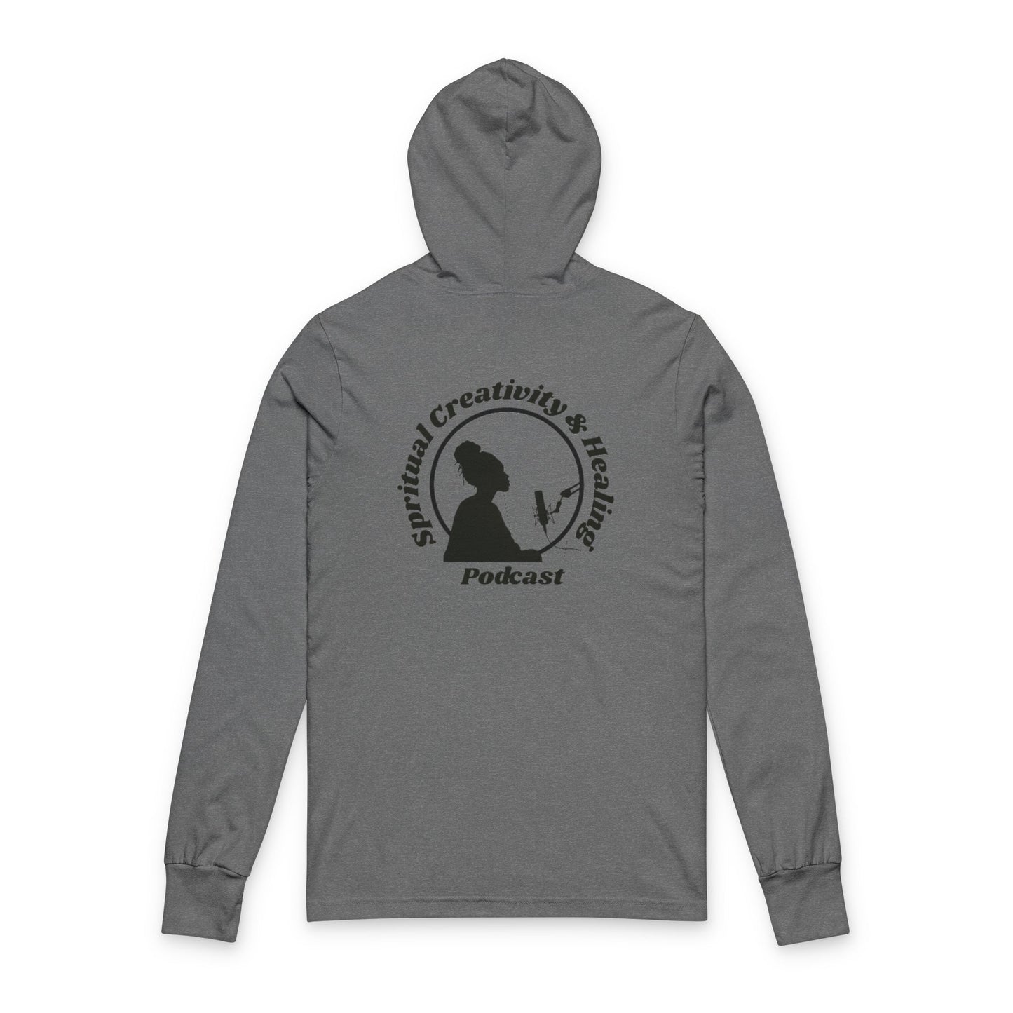 Spiritual Podcast Hoodie, Unisex Long Sleeve Tee for Creative Healing, Gift for Podcasters, Cozy Lounge Wear, Spiritual Apparel, Unique Gift