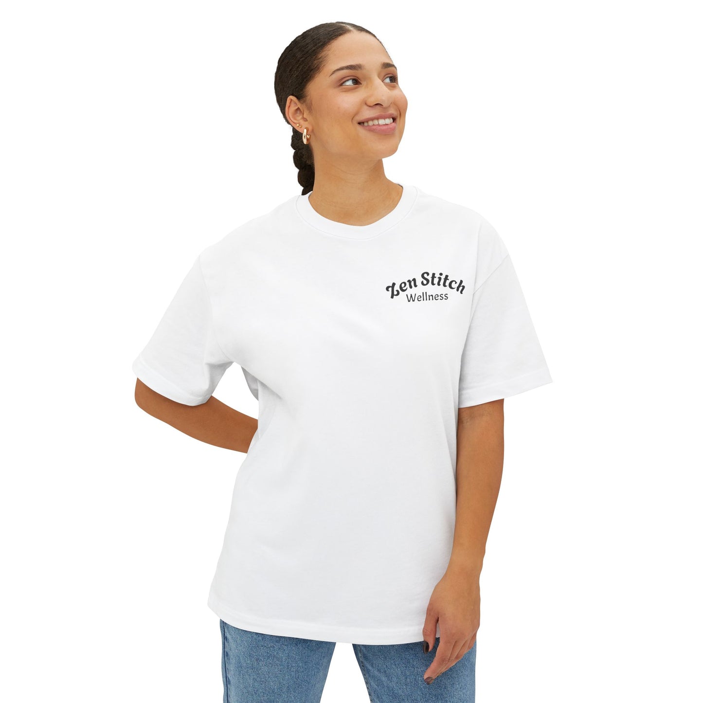 Zen Stitch Wellness Boxy Tee, Unisex