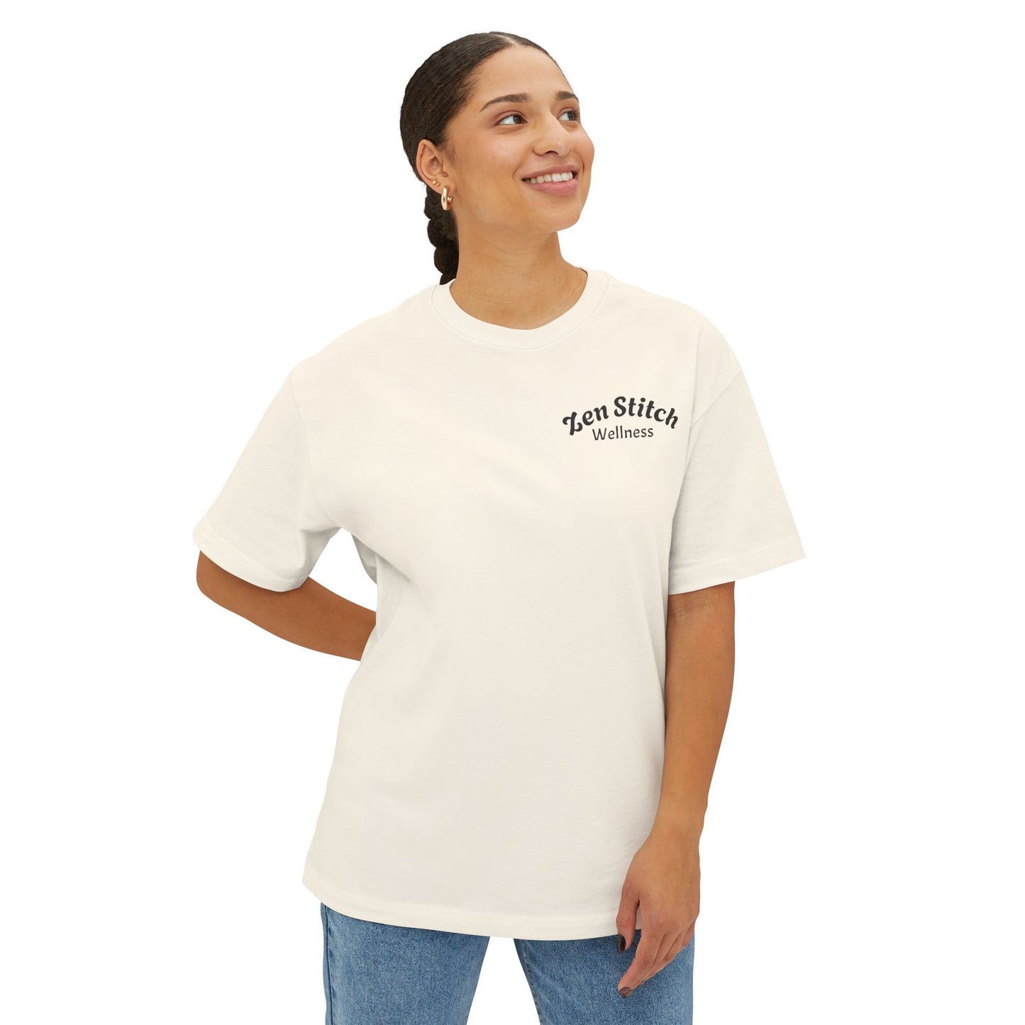 Zen Stitch Wellness Boxy Tee, Unisex