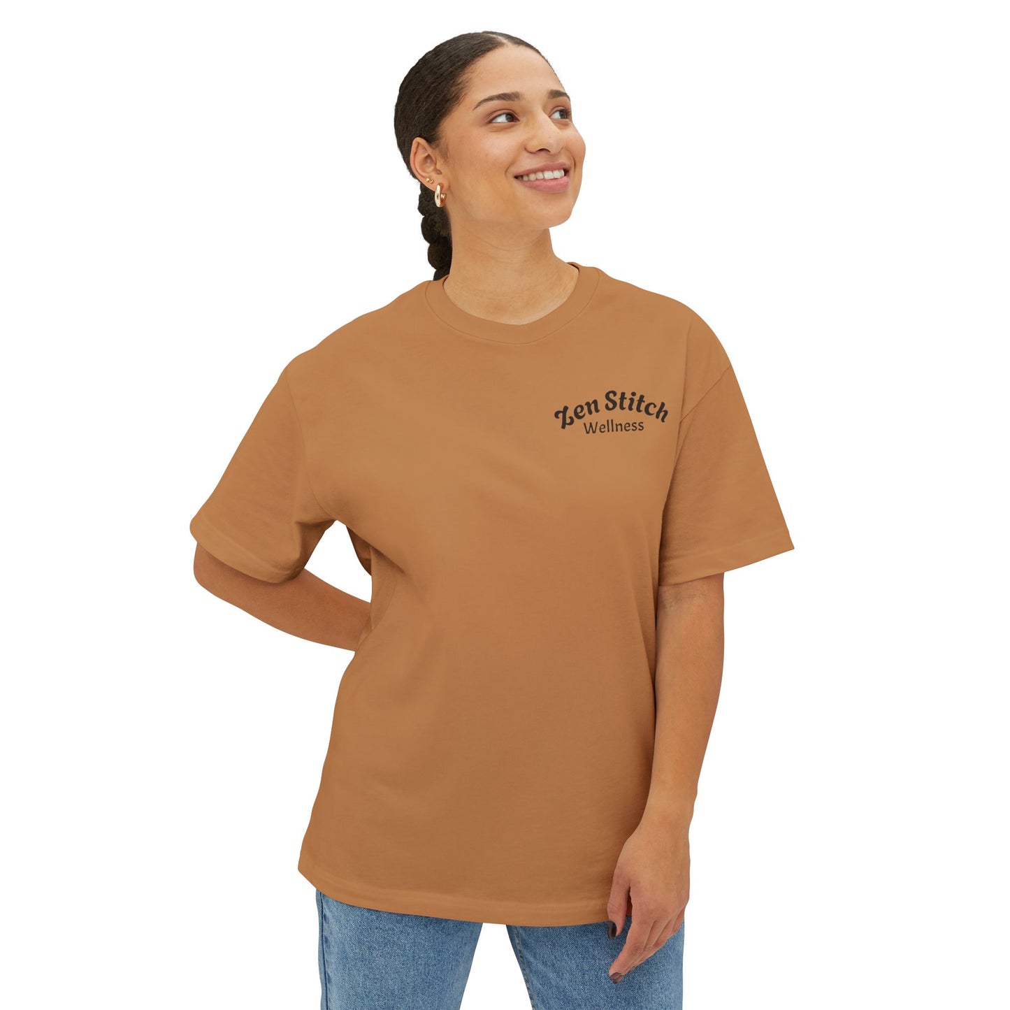 Zen Stitch Wellness Boxy Tee, Unisex