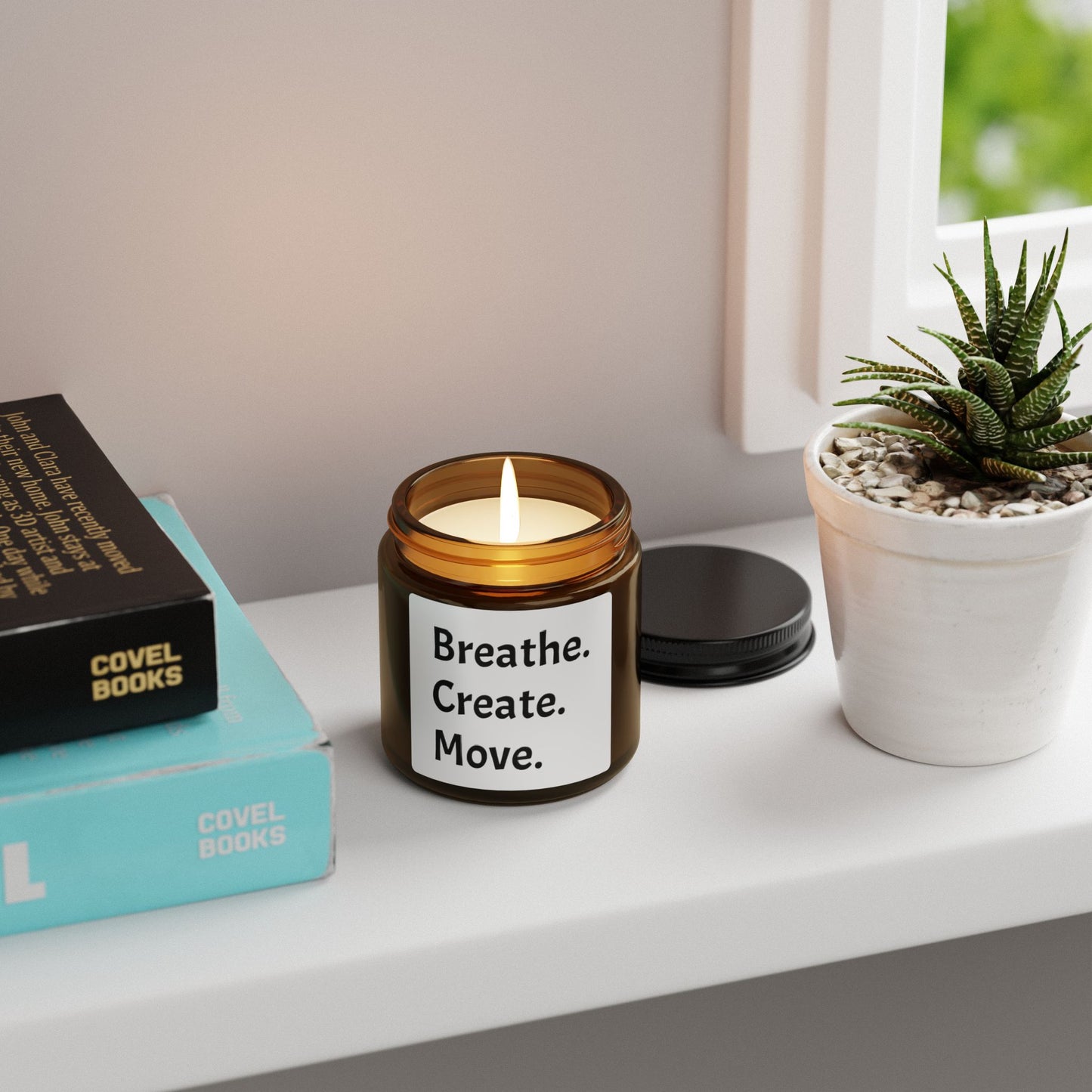 Breathe. Create. Move. Scented Soy Candle